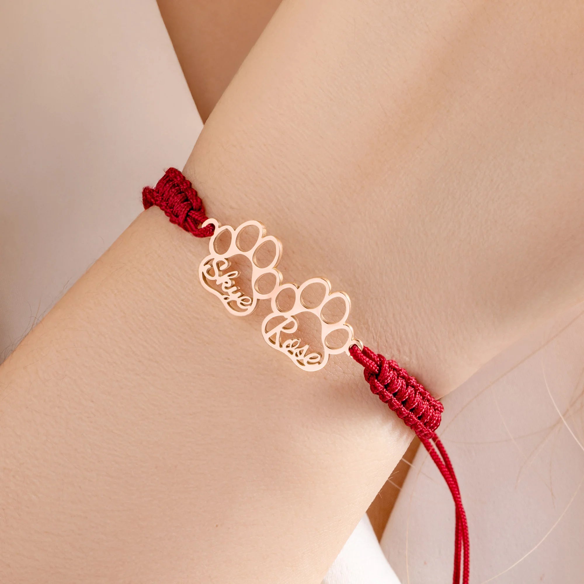 Skye | Personalised Paw Prints Bracelet