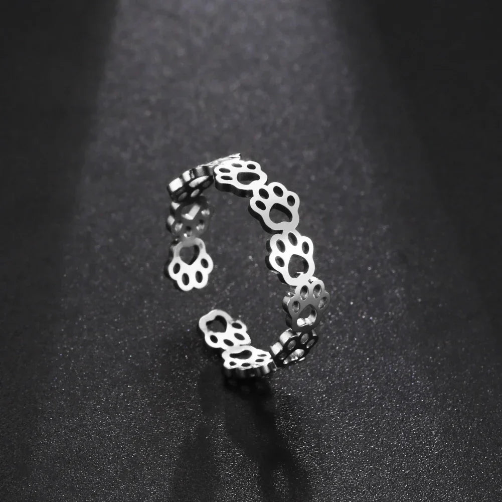 Grace | Paw Print Ring