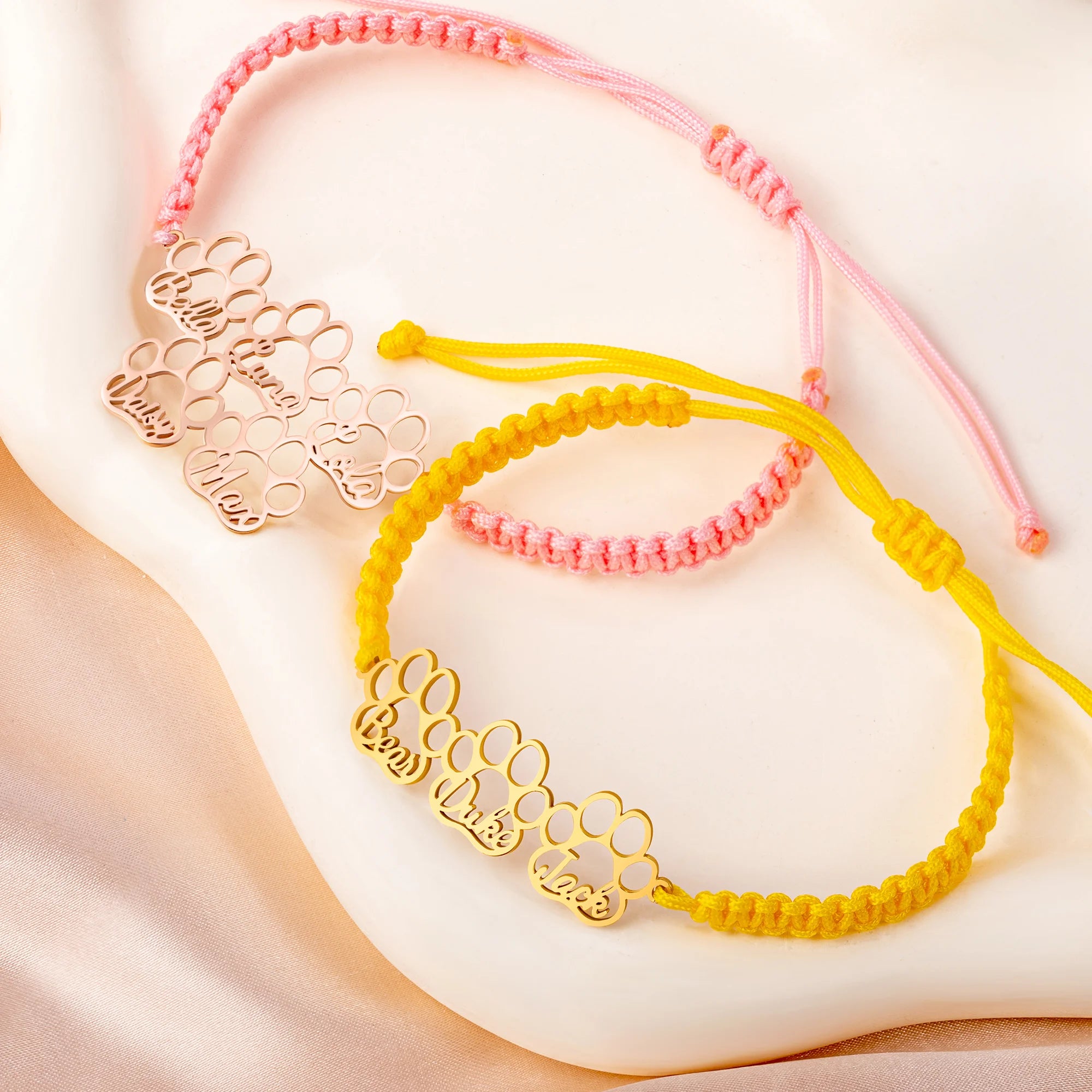 Skye | Personalised Paw Prints Bracelet