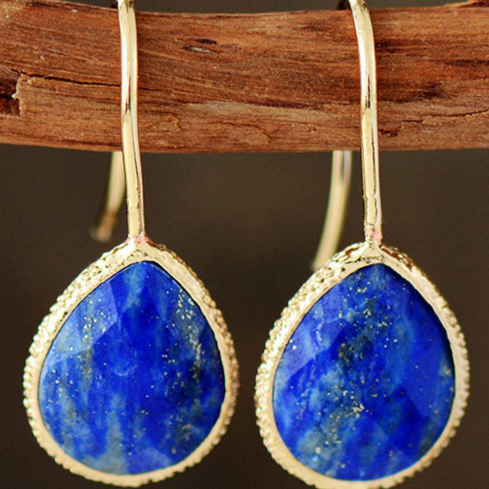 Sasha | Natural Stone Drop Earrings