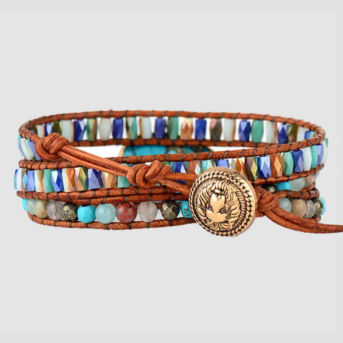 Lucky | Triple-Strand Stone Bracelet