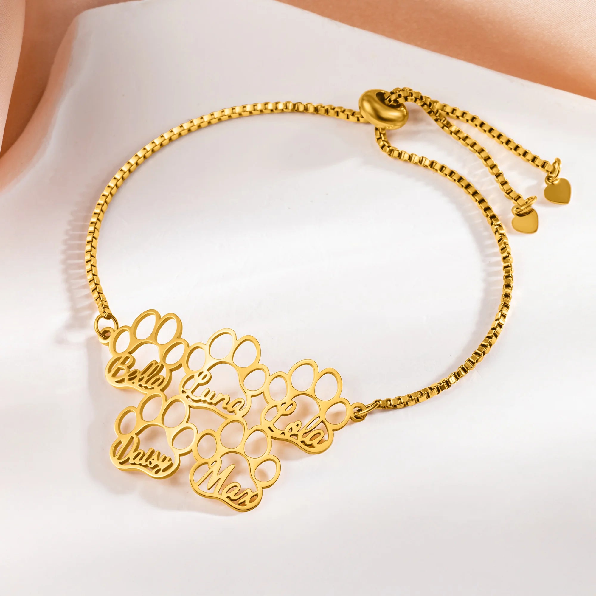 Skye | Personalised Paw Prints Bracelet