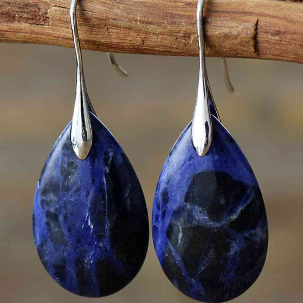 Freya | Midnight Teardrop Earrings