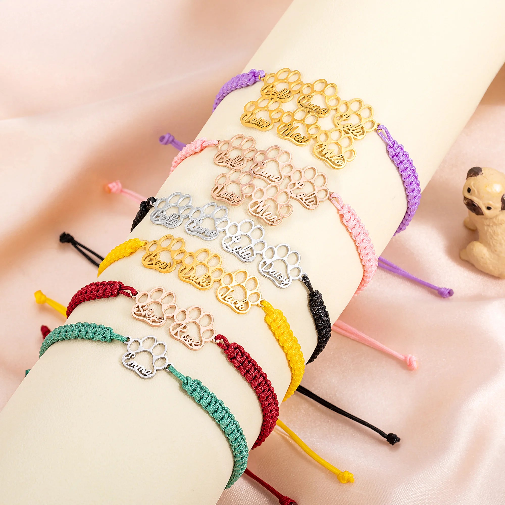 Skye | Personalised Paw Prints Bracelet