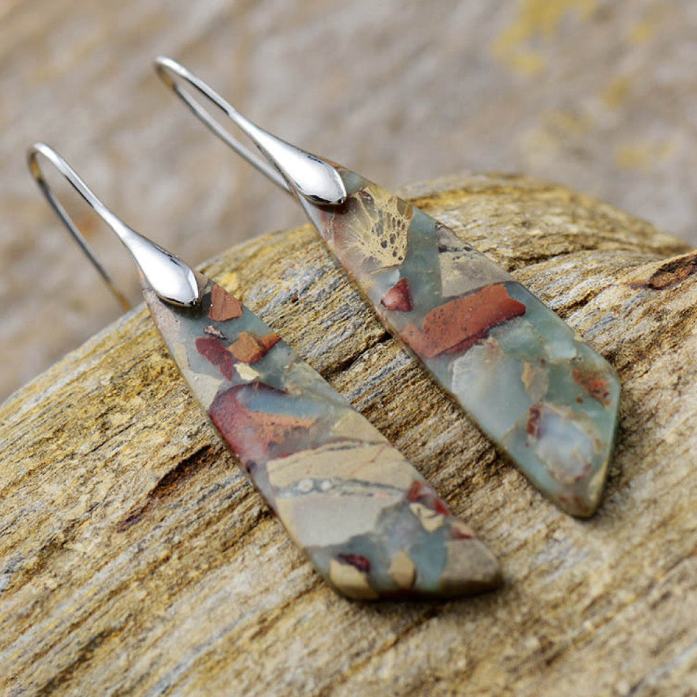 Willow | Earth Stone Earrings