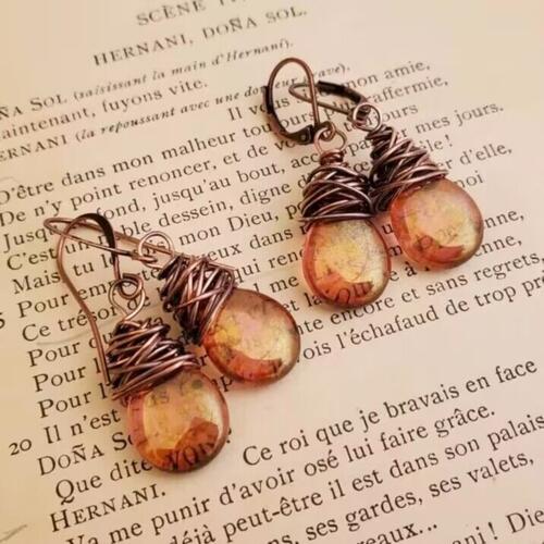 Leo | Wrapped Teardrop Earrings