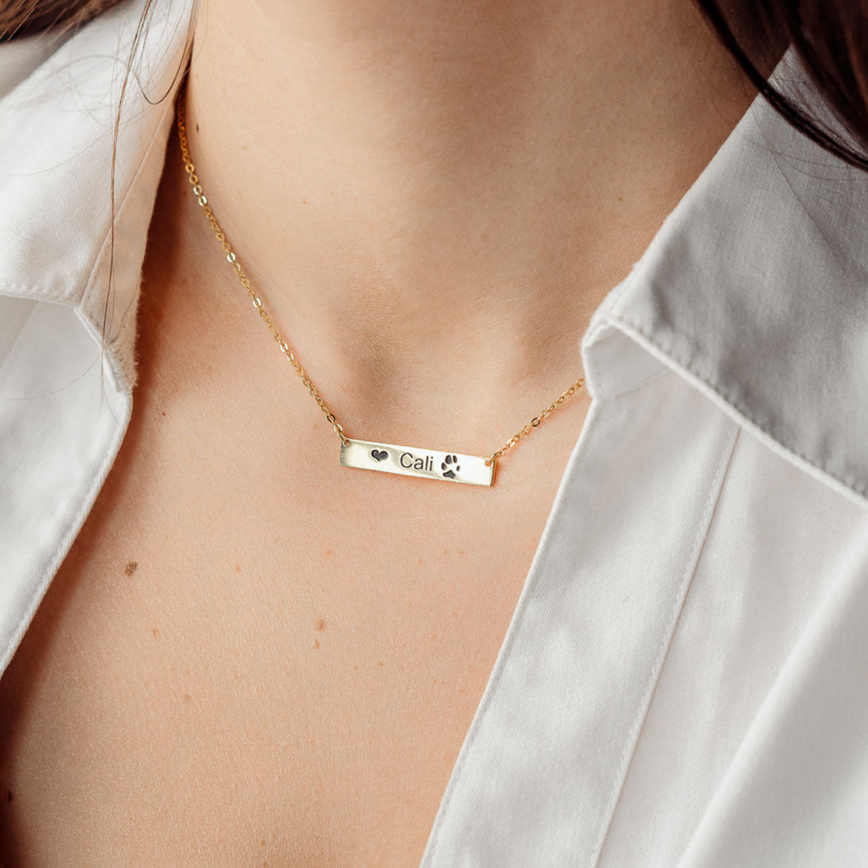 Bessie | Personalised Bar Necklace