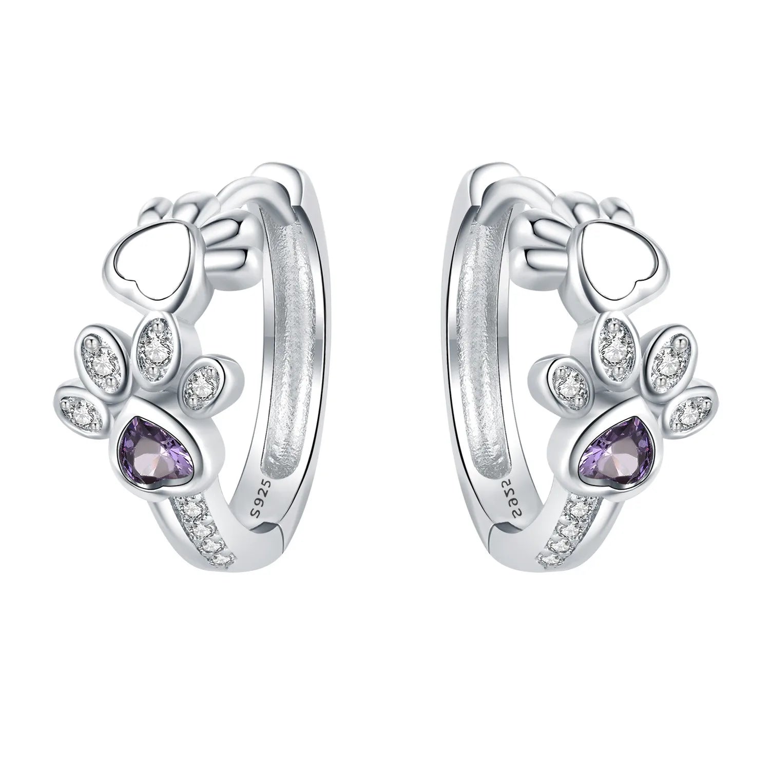 Maline | Paw Heart Earrings