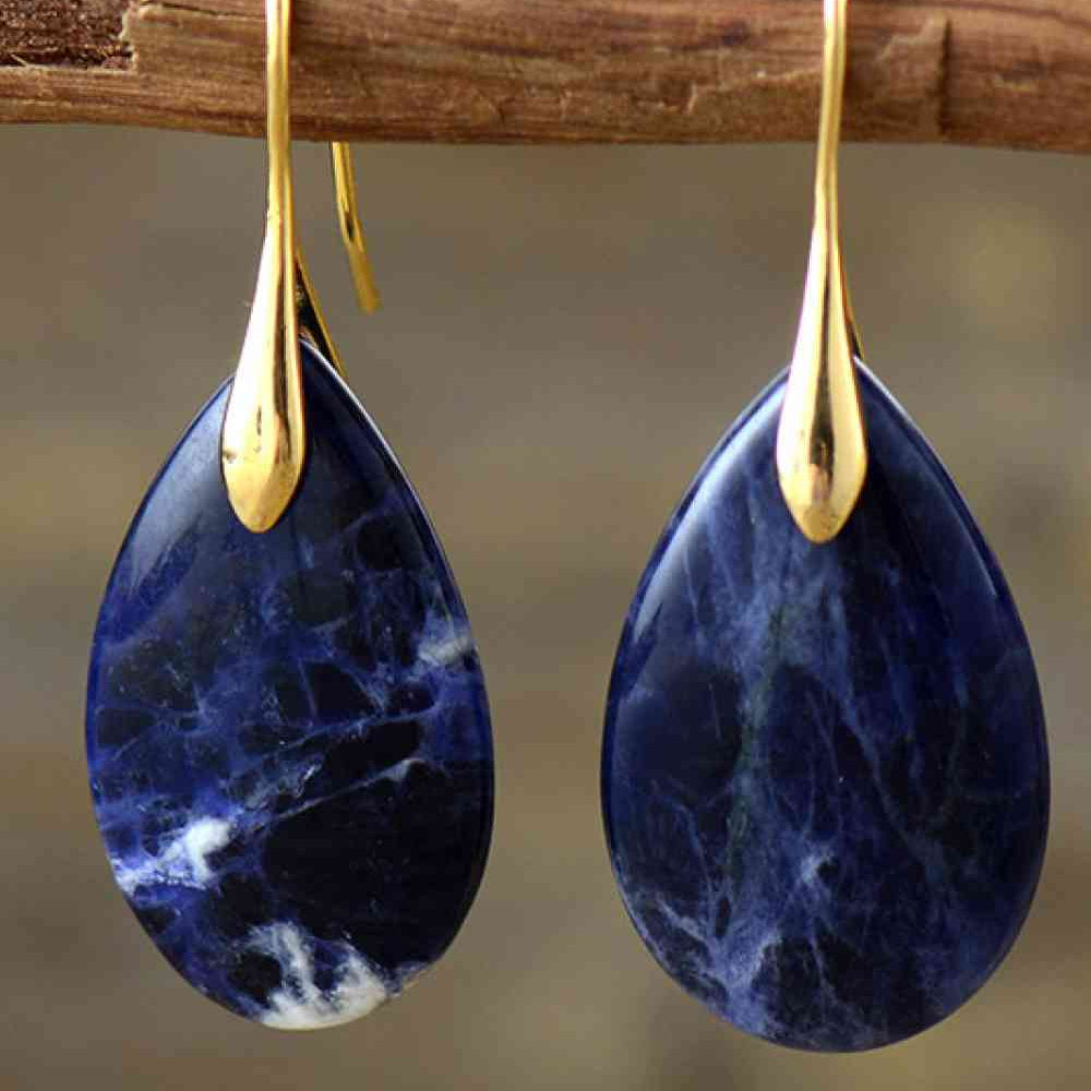 Freya | Midnight Teardrop Earrings