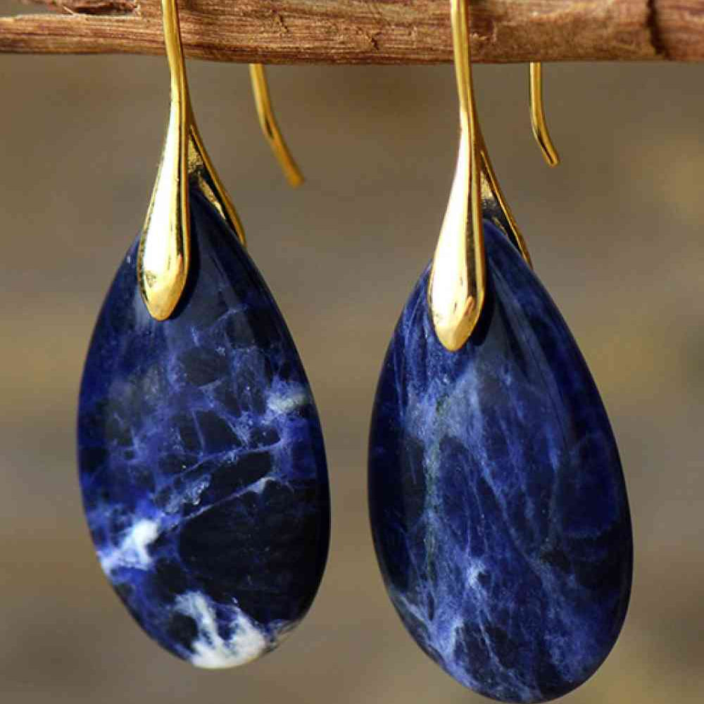 Freya | Midnight Teardrop Earrings